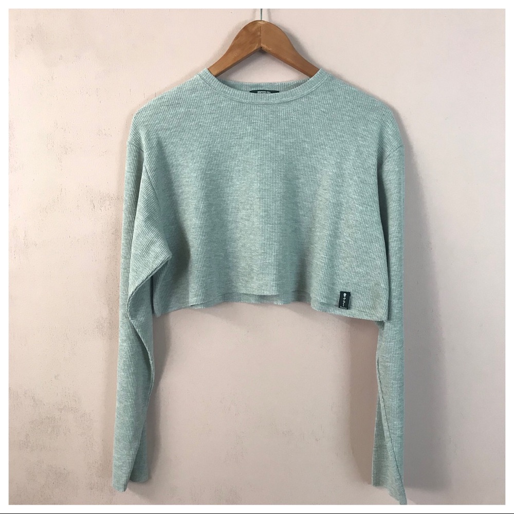 Dolls Kill Poster Grl Thermal Crop Shirt